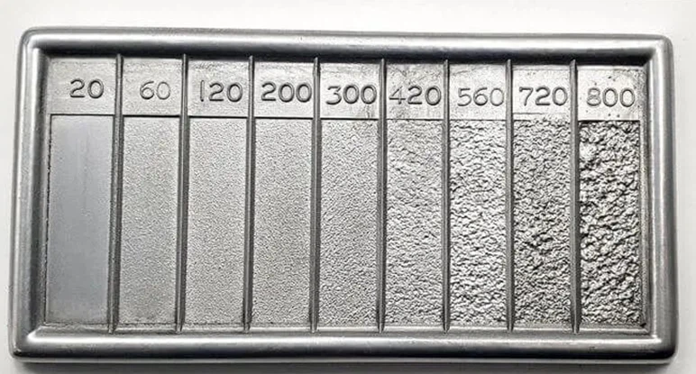 Intuitive vision of different surface roughness Intuitive vision of different surface roughness